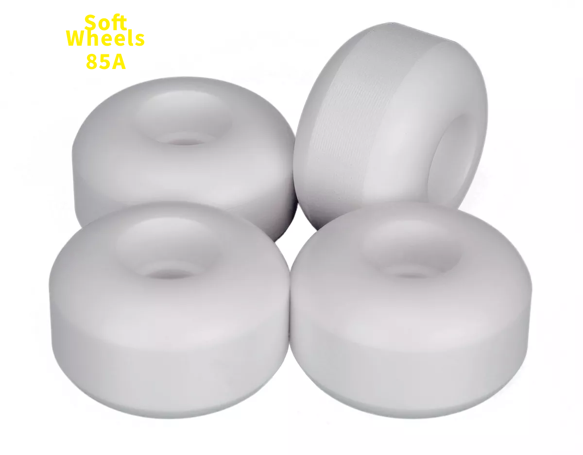 Roues de skateboard vierges Soft White 52mm 85A