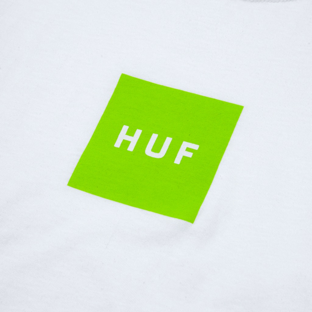 HUF Essentials Box Logo Longsleeve - white S