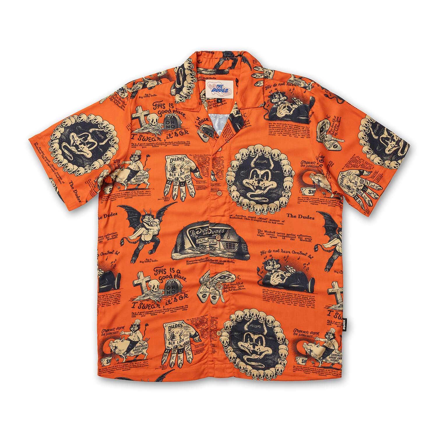 The Dudes Beelzebud Red Hawaiian Shirt - Multicolor XXXL