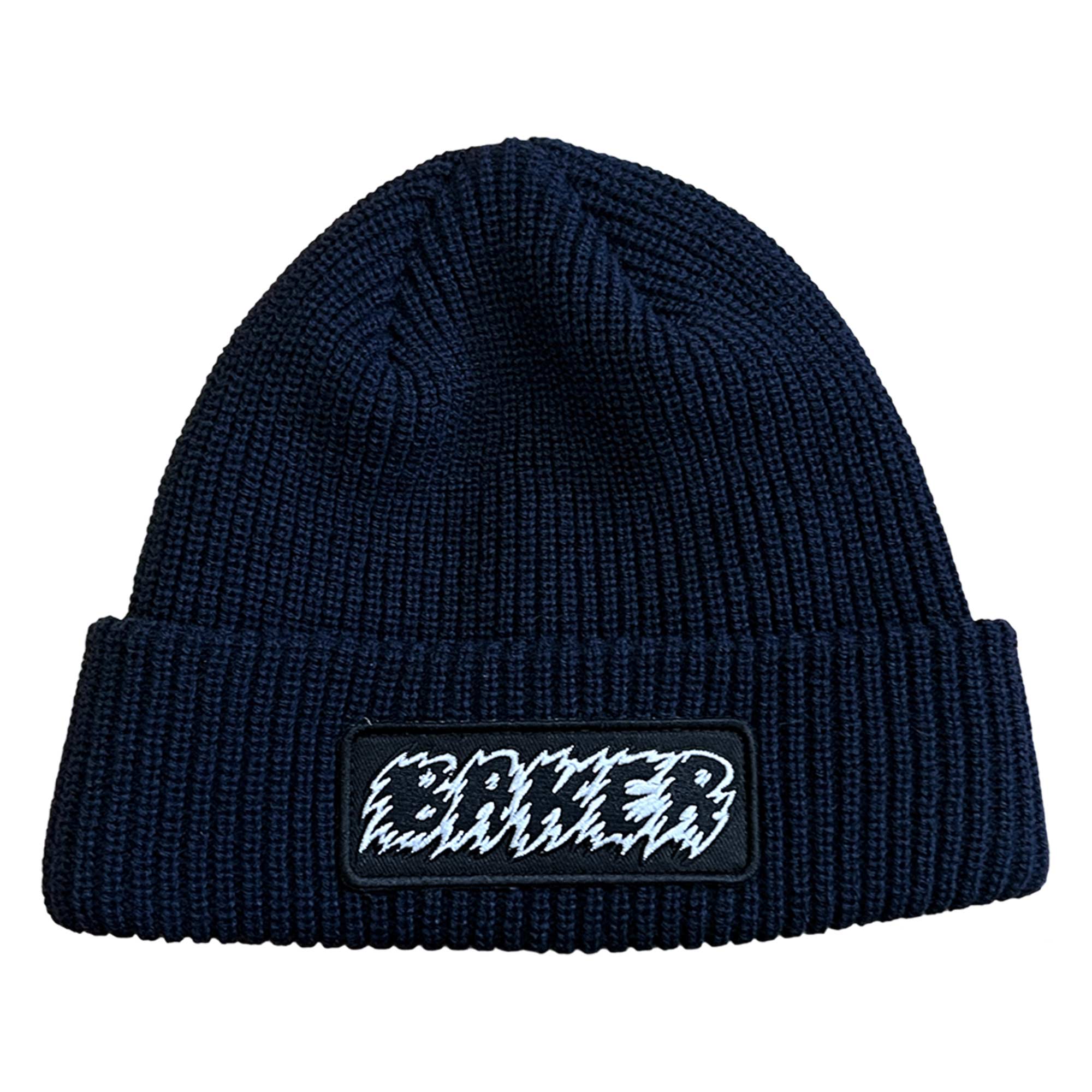 BAKER Beanie JAGGED CUFF, navy