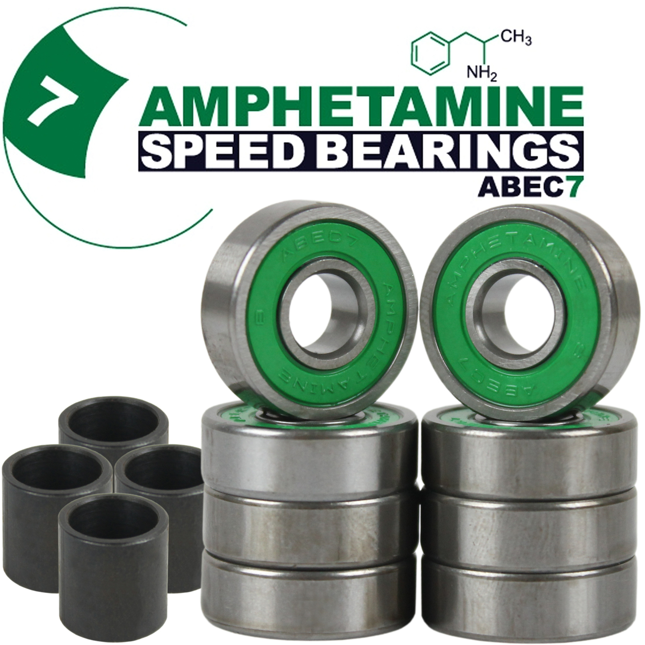 Amphetamine Bearings Skateboard Kugellager ABEC 7 8-Ball