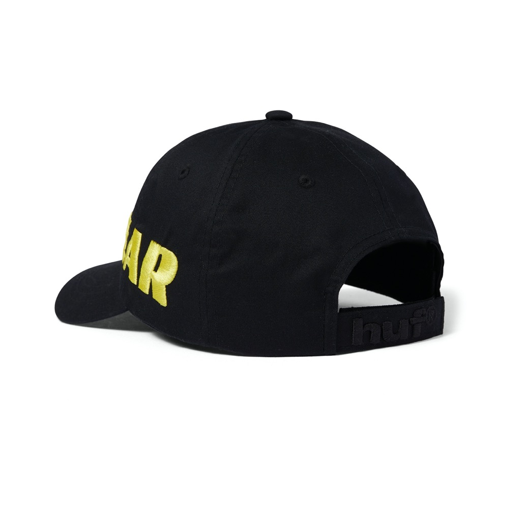 HUF Pit Crew 6 Panel Cap - black