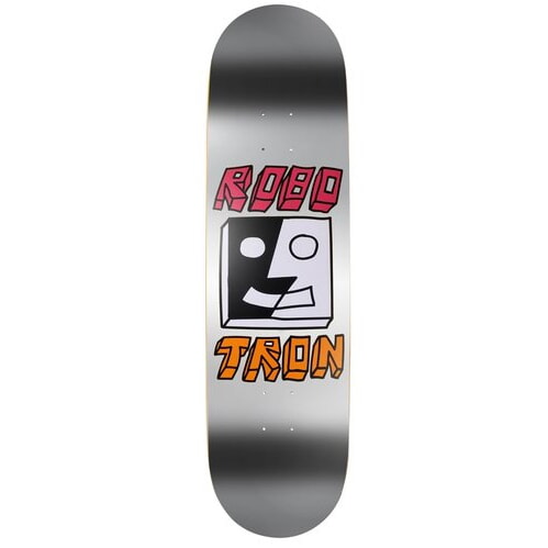 Robotron Split Face silver foil Skateboard Deck 8.00