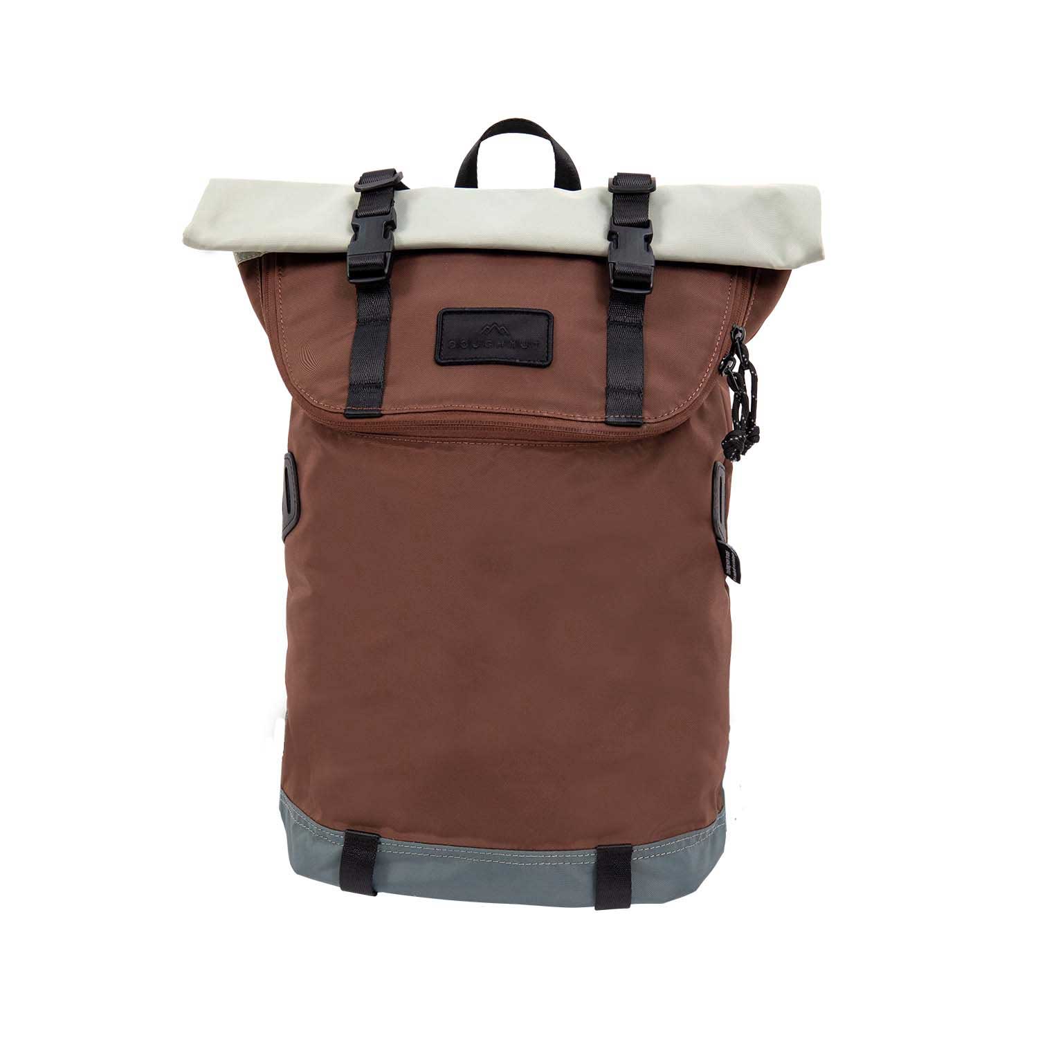 Doughnut Christopher Small Go Wild Series Rolltop Rucksack - grey x brown