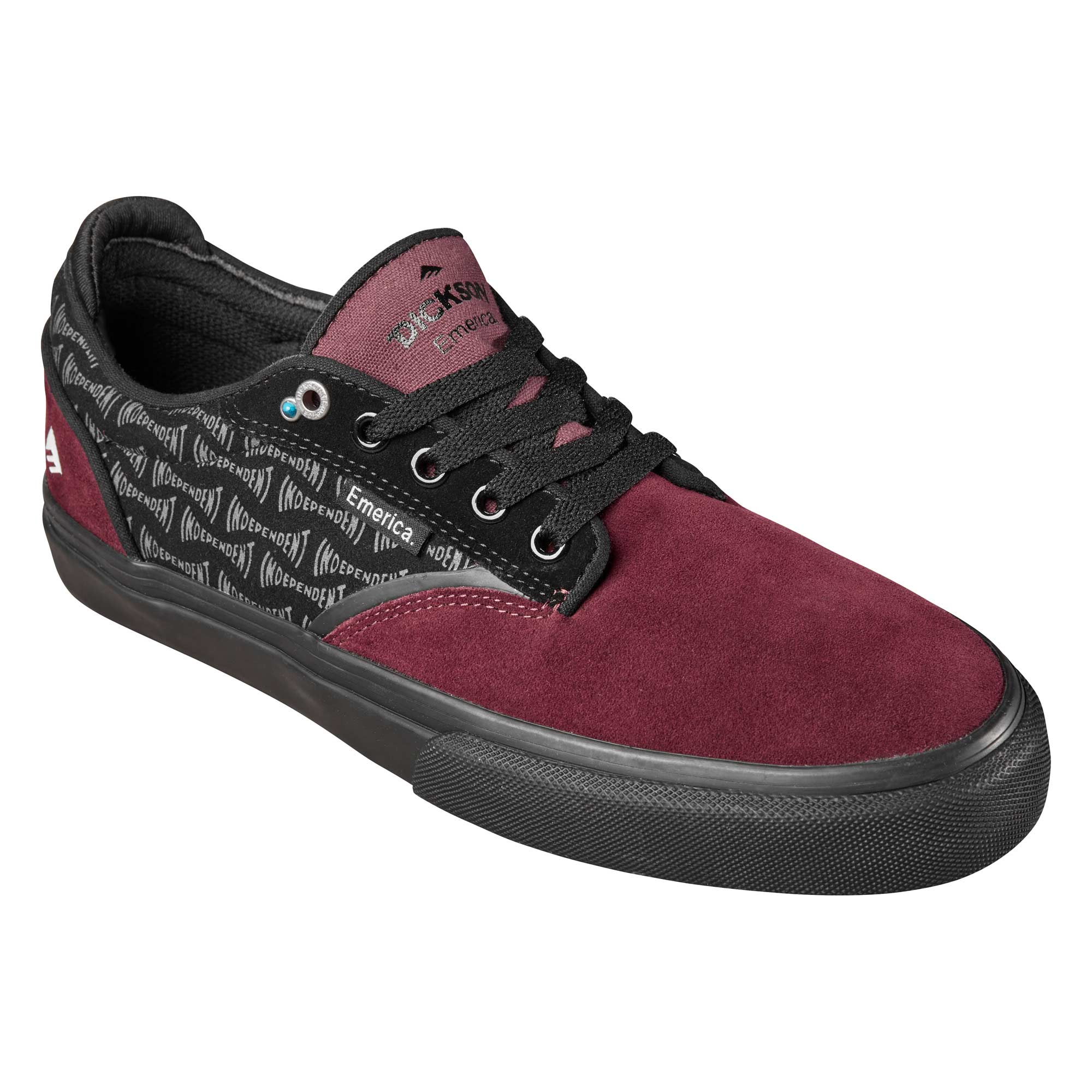 EMERICA Shoe DICKSON X INDEPENDENT red/bla, red/black 11