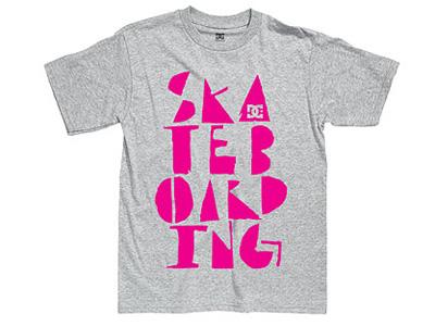 DC T-Shirt Typeset Heather Grey M