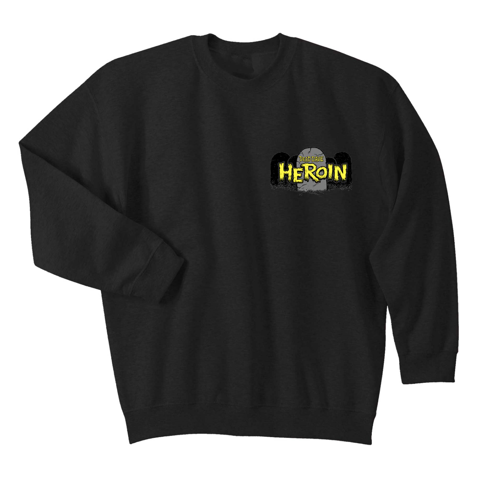 HEROIN Sweat SKATE ZOMBIE Crew black