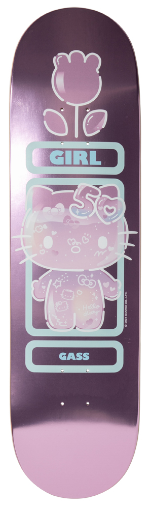 Girl Skateboard Deck Gass Hello Kitty 50th 8,125