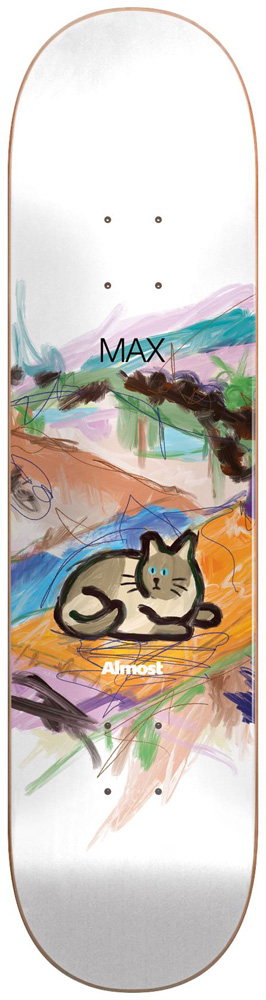 Almost Skateboard Deck Geronzi Mean Pets Paintings IL 8,25