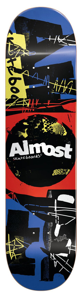 Almost Skateboard Deck Team Scum Punk HYB 7,75