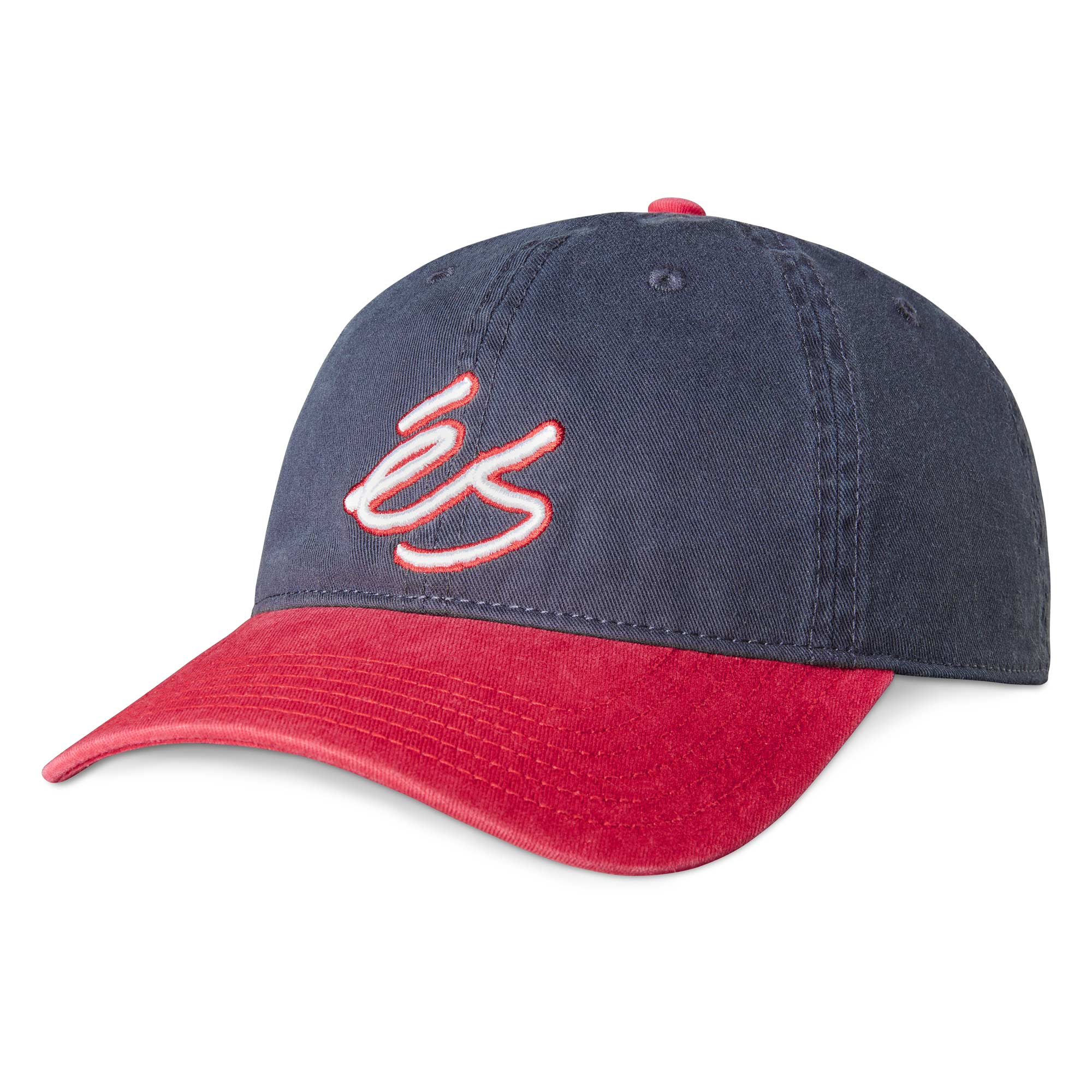 eS SKB Cap SCRIPT Dad hat, navy