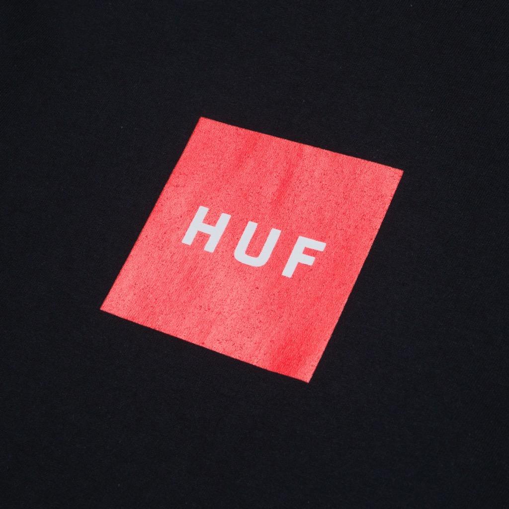 HUF Essentials Box Logo Longsleeve - black L