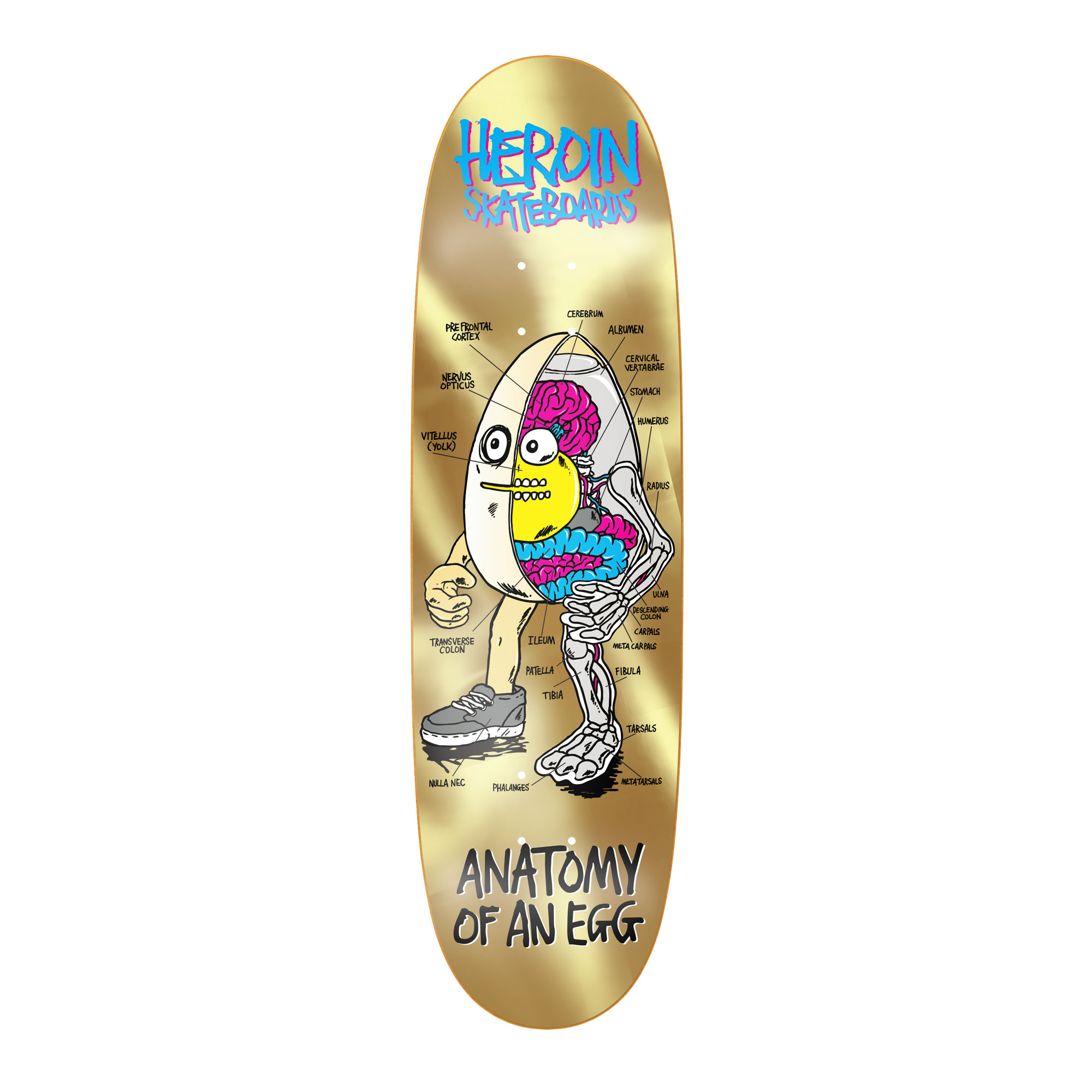 HEROIN Deck ANATOMY EGG GOLD 8.75