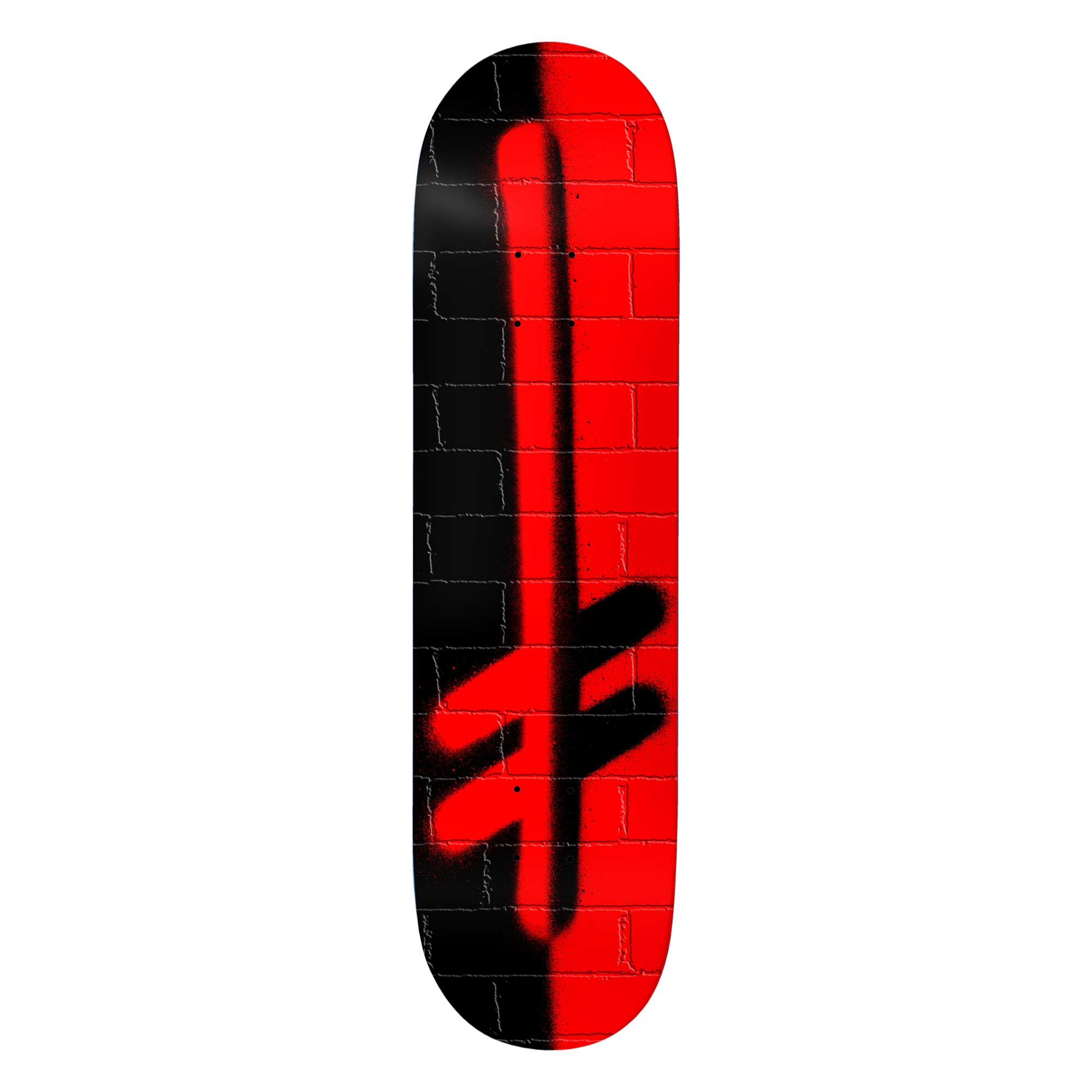 DEATHWISH Deck OG LOGO SPLIT BRICKS 8.0, black/red 8.0