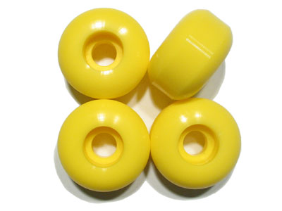 Blank skateboard wheels Yellow 99A 54mm