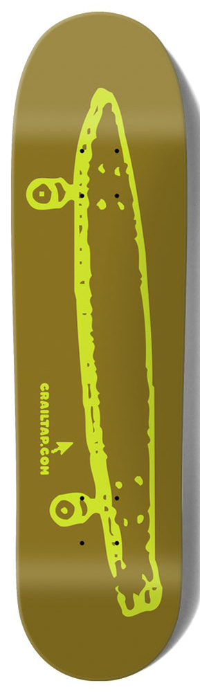 Crailtap Skateboard Deck Burnt Neon 8,5