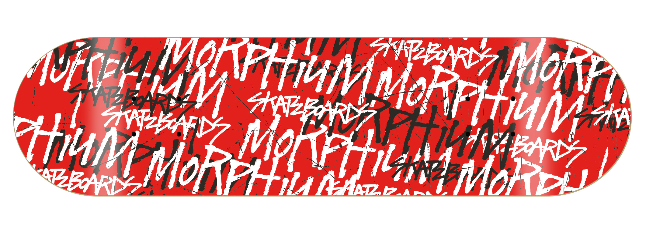 Morphium komplett Skateboard Scribble red 7.50