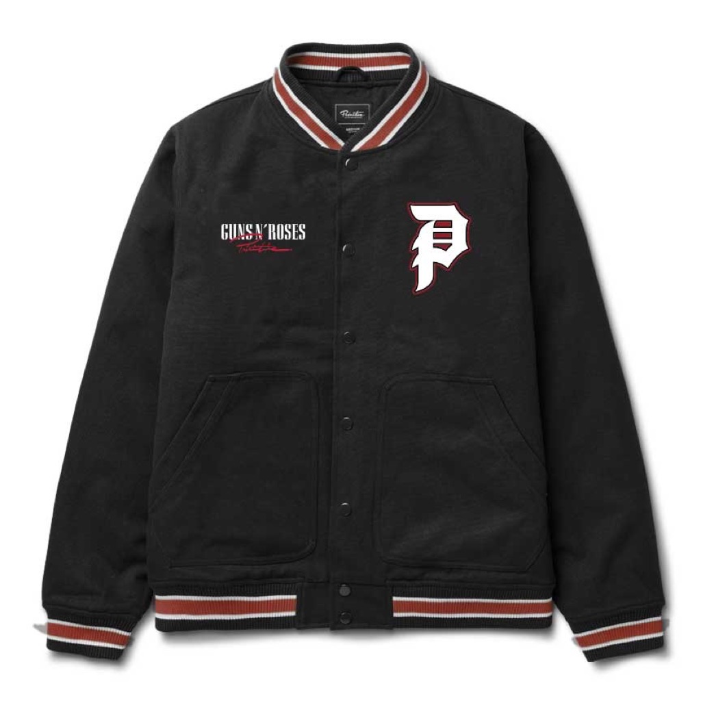 Primitive Cross Varsity Jacke - black L