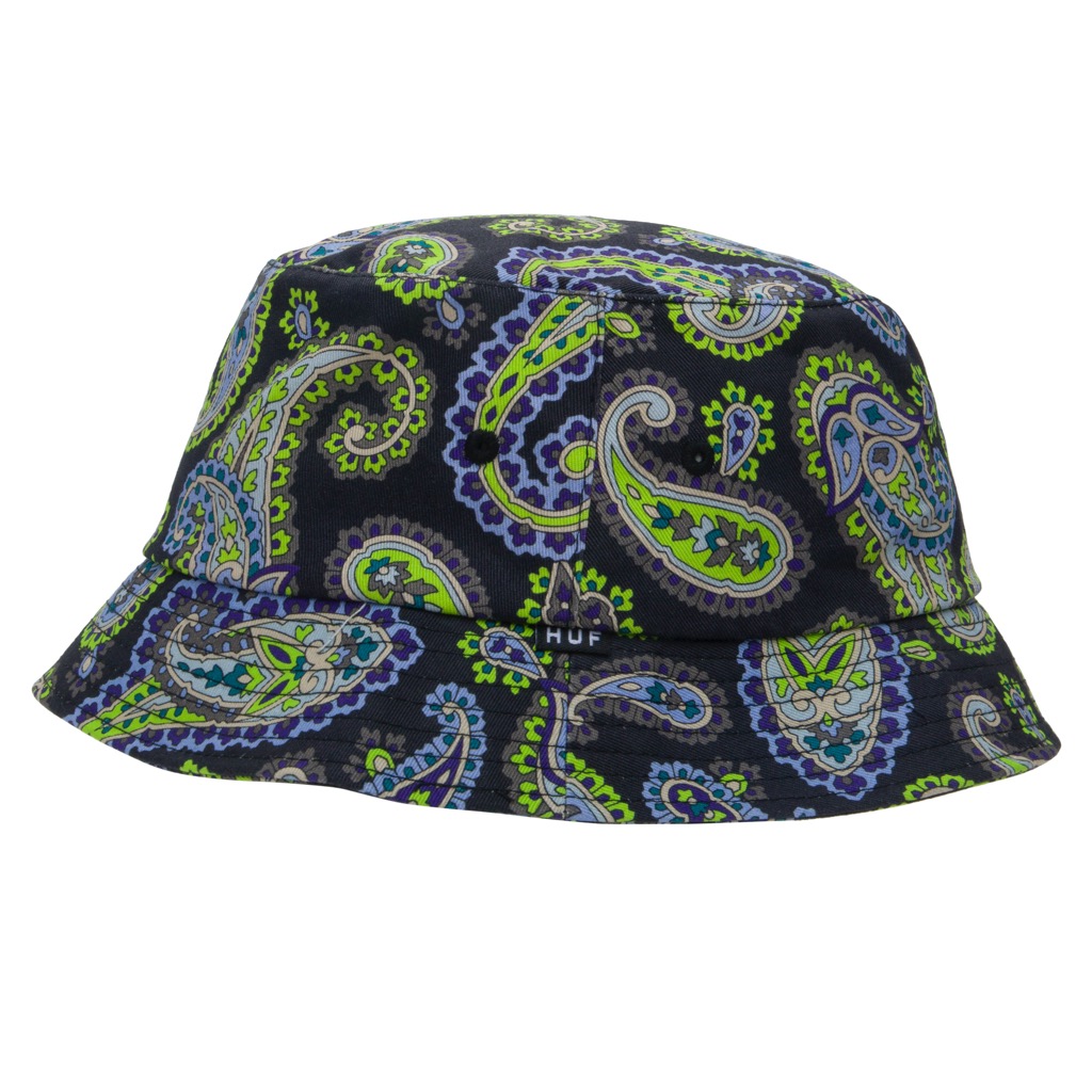 HUF Paisley Bucket Hat - black