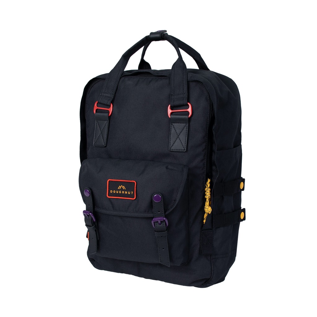 Doughnut Macaroon Large Happy Camper Series Rucksack - black