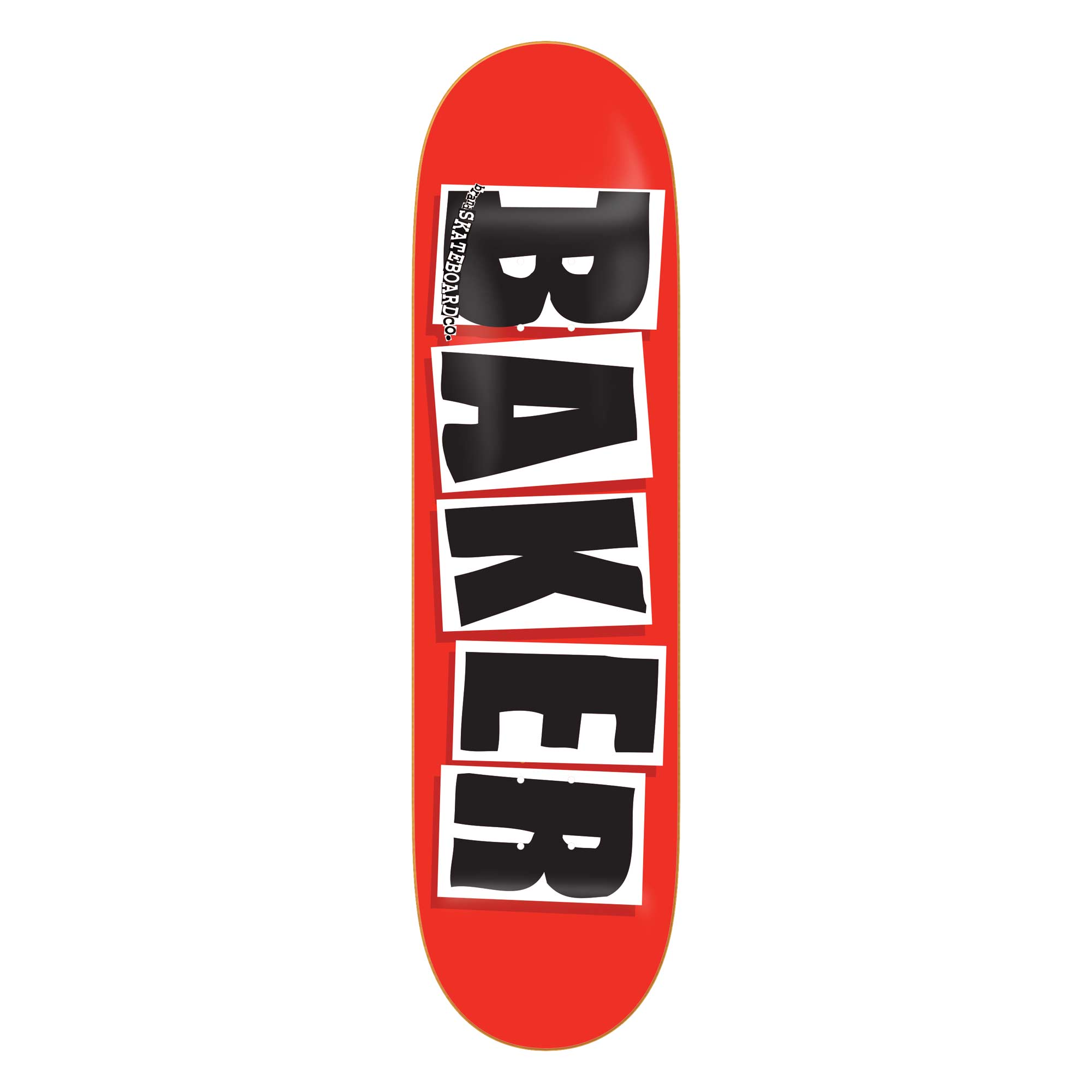 BAKER Deck BRAND LOGO BLACK red/black 7.8