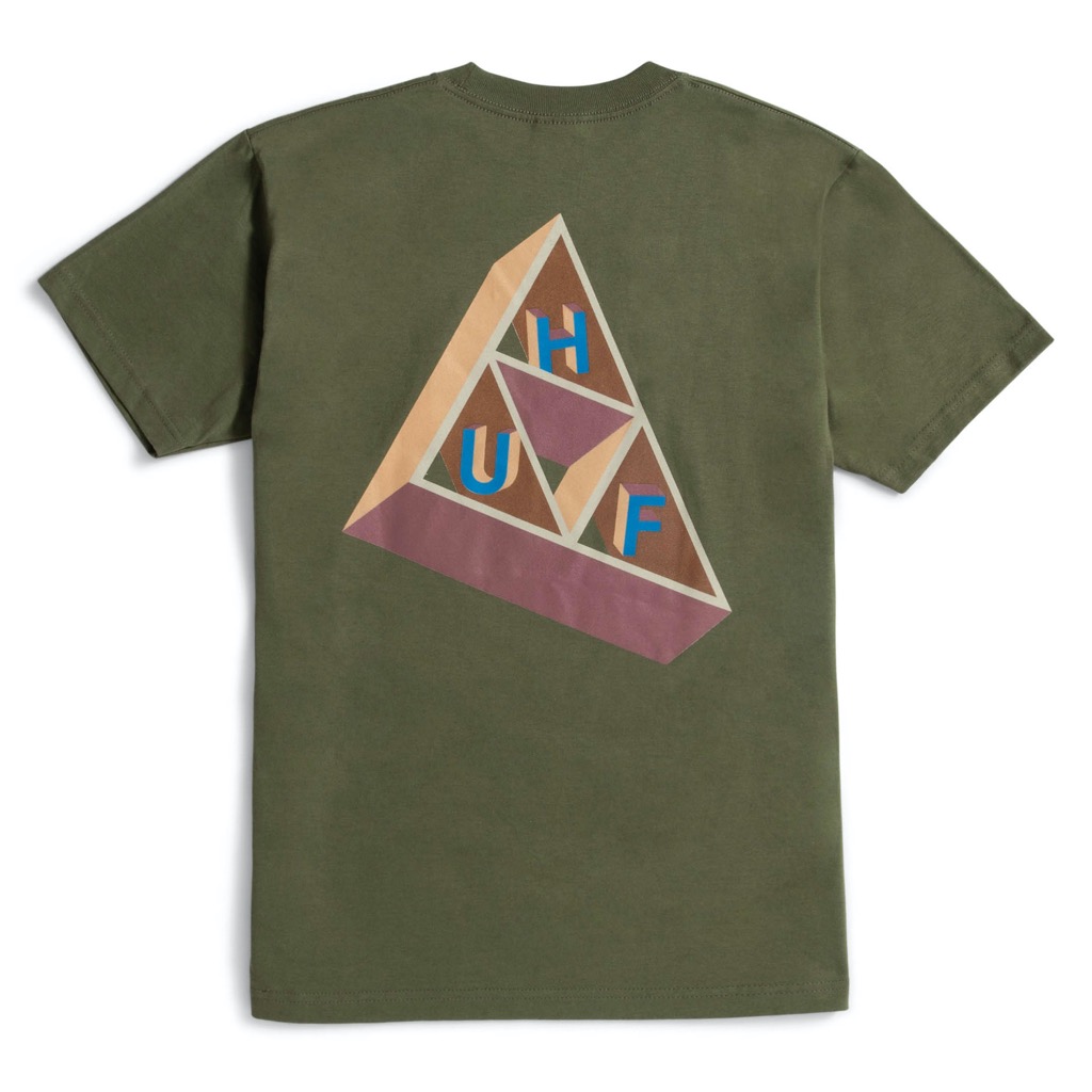 HUF Based Triple Triangle T-Shirt - olive XXL