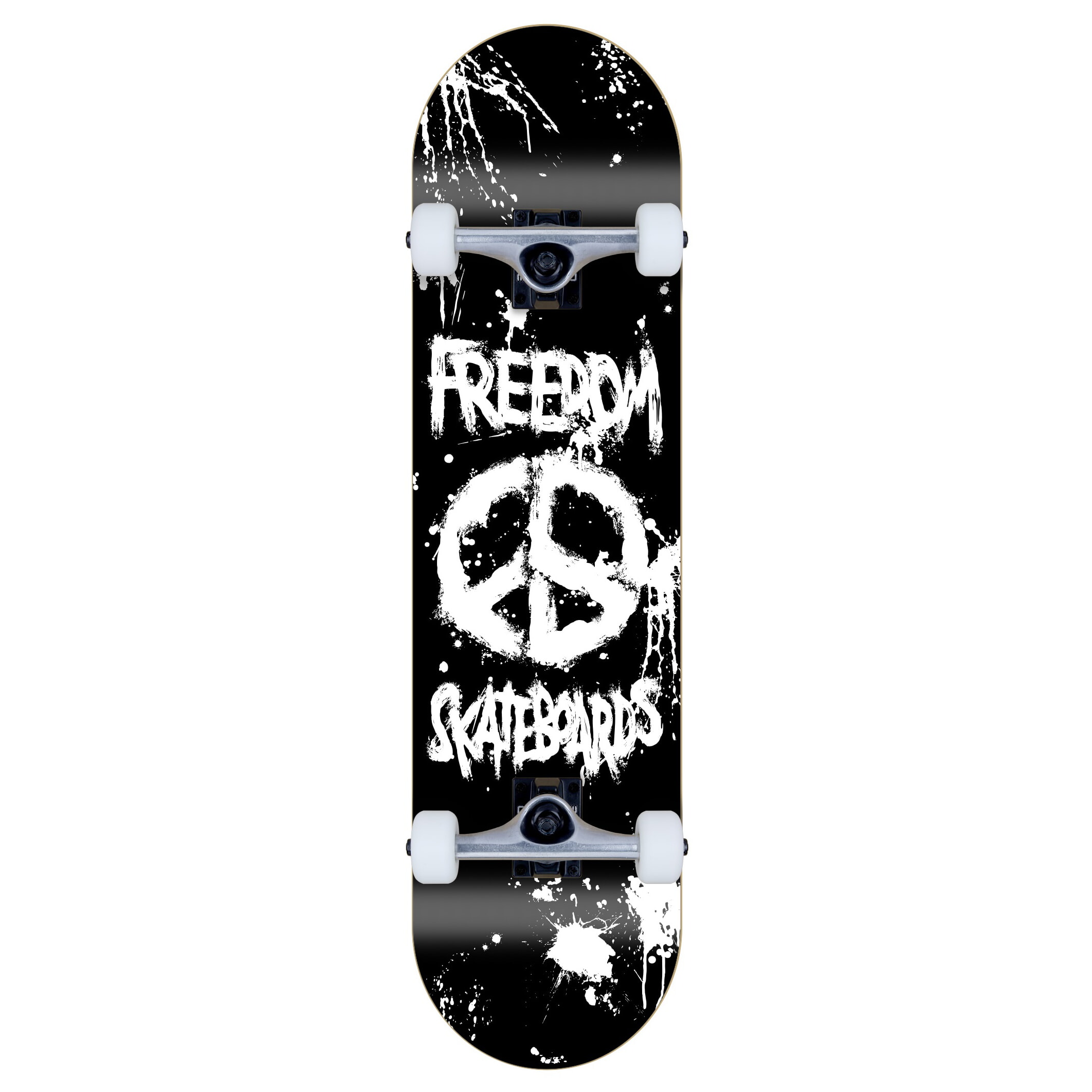 Skateboard complet Freedom Peace Paint Black