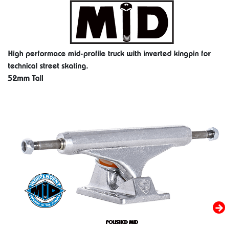 Independent Trucks Skateboard Achse Polished Mid 149