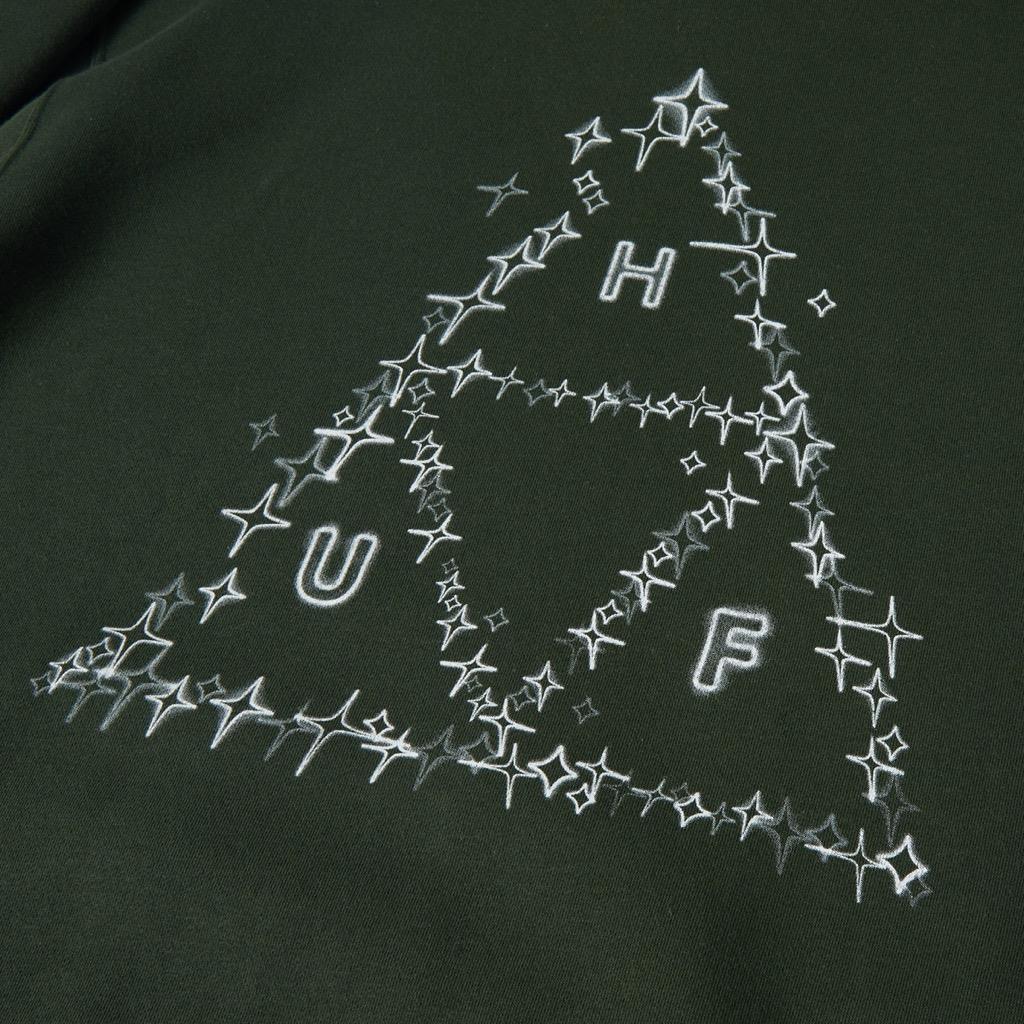 HUF Gleam Hoodie - hunter green