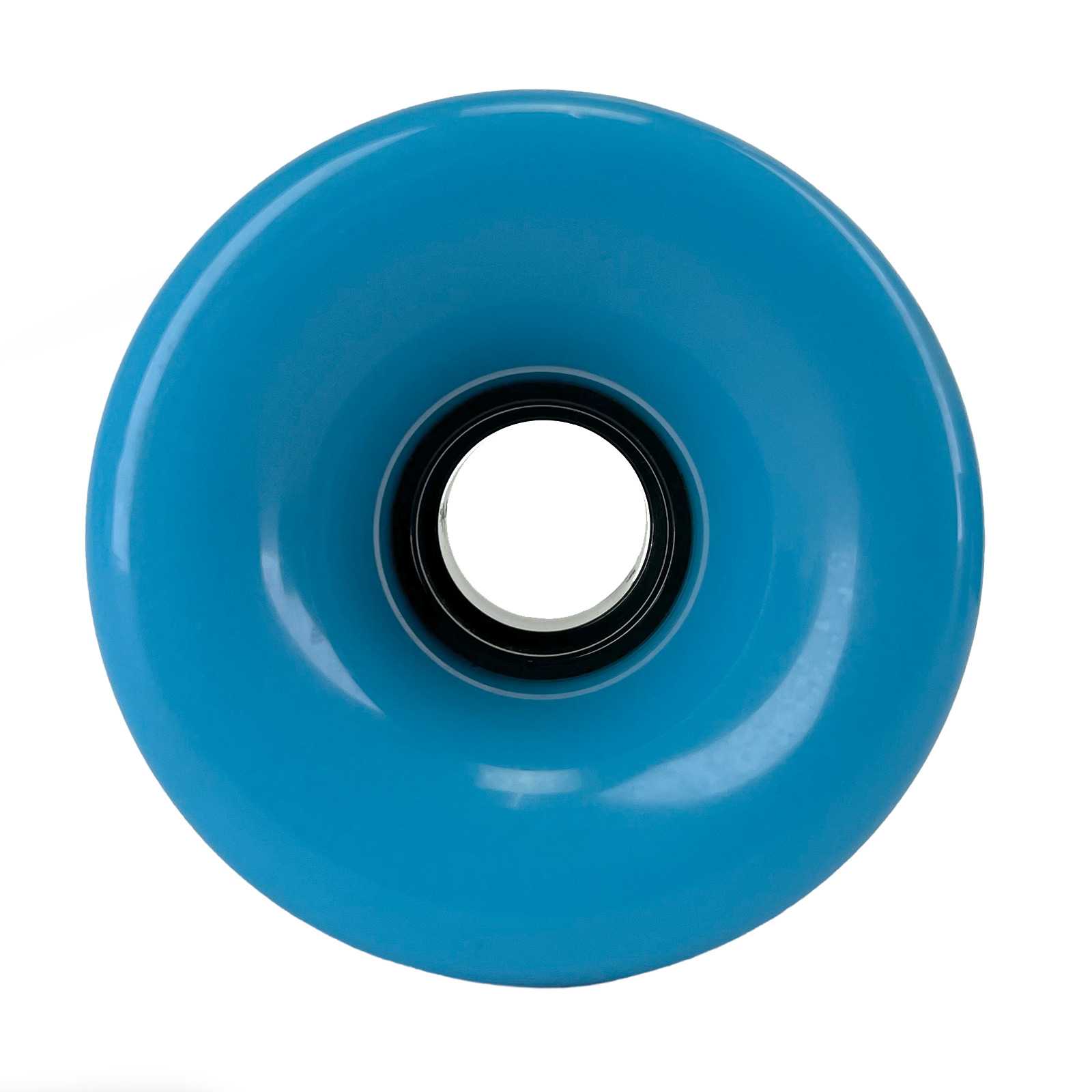 Blank Longboard Wheels Cyan Blue 70mm 80a