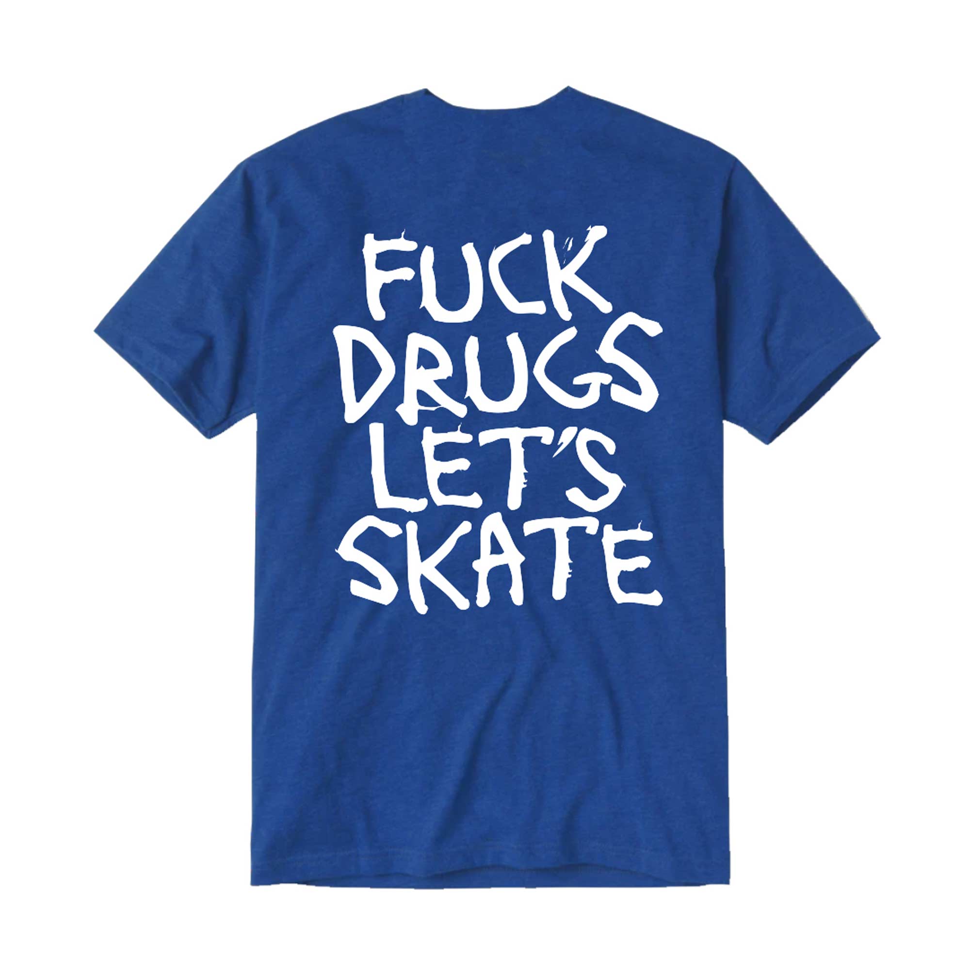 HEROIN T-Shirt FUCK DRUGS, royal XL