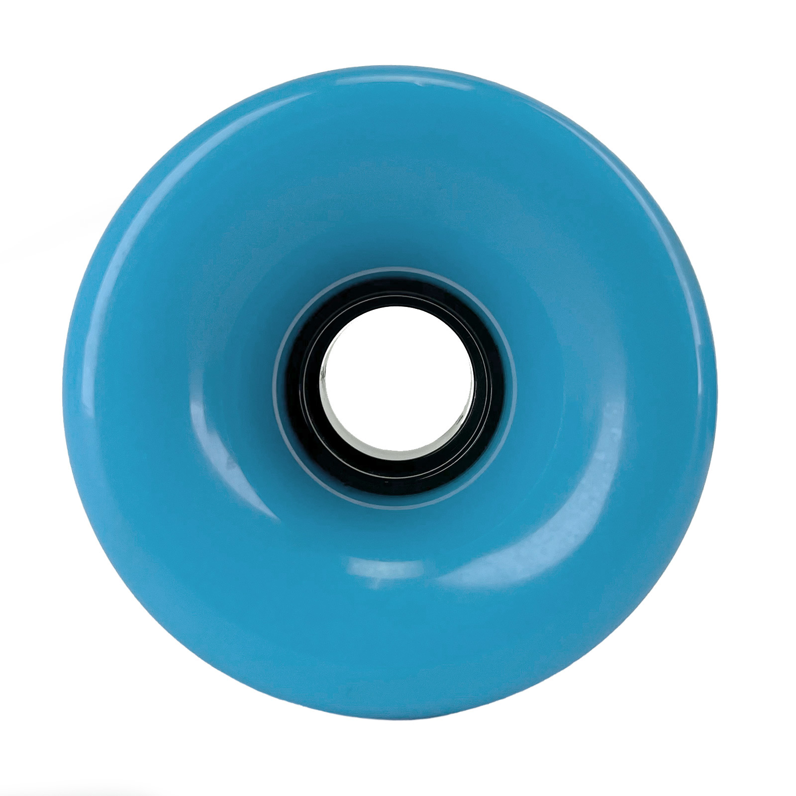 Blank Longboard Wheels Cyan Blue 76mm 80a