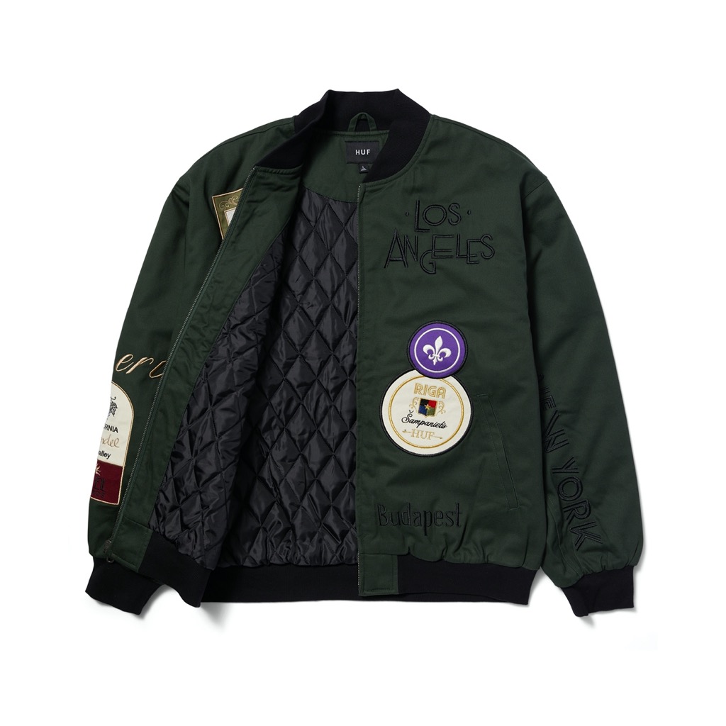 HUF Stratford Tour Jacke - sycamore L