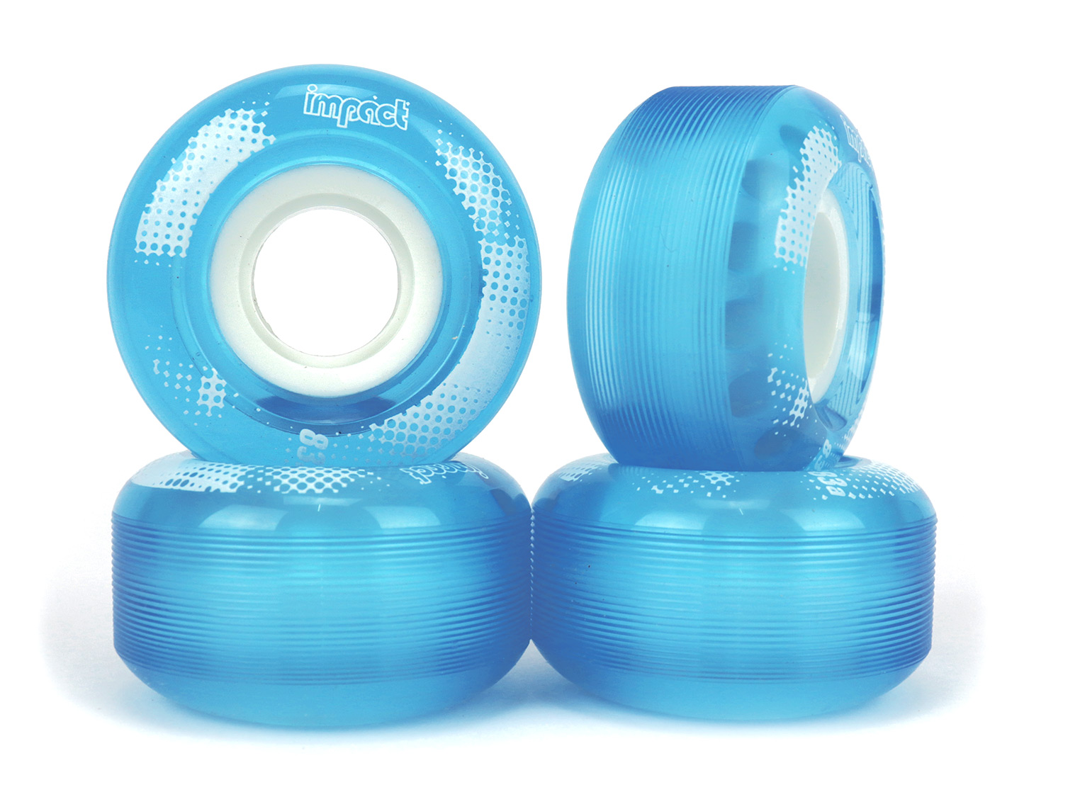 Impact Cruiser Wheels Clear Blue 55mm 83A