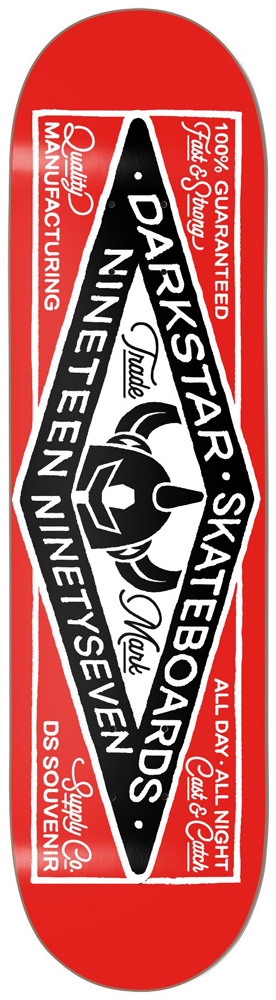 Darkstar Skateboard Deck Team General 8,00 RHM Red