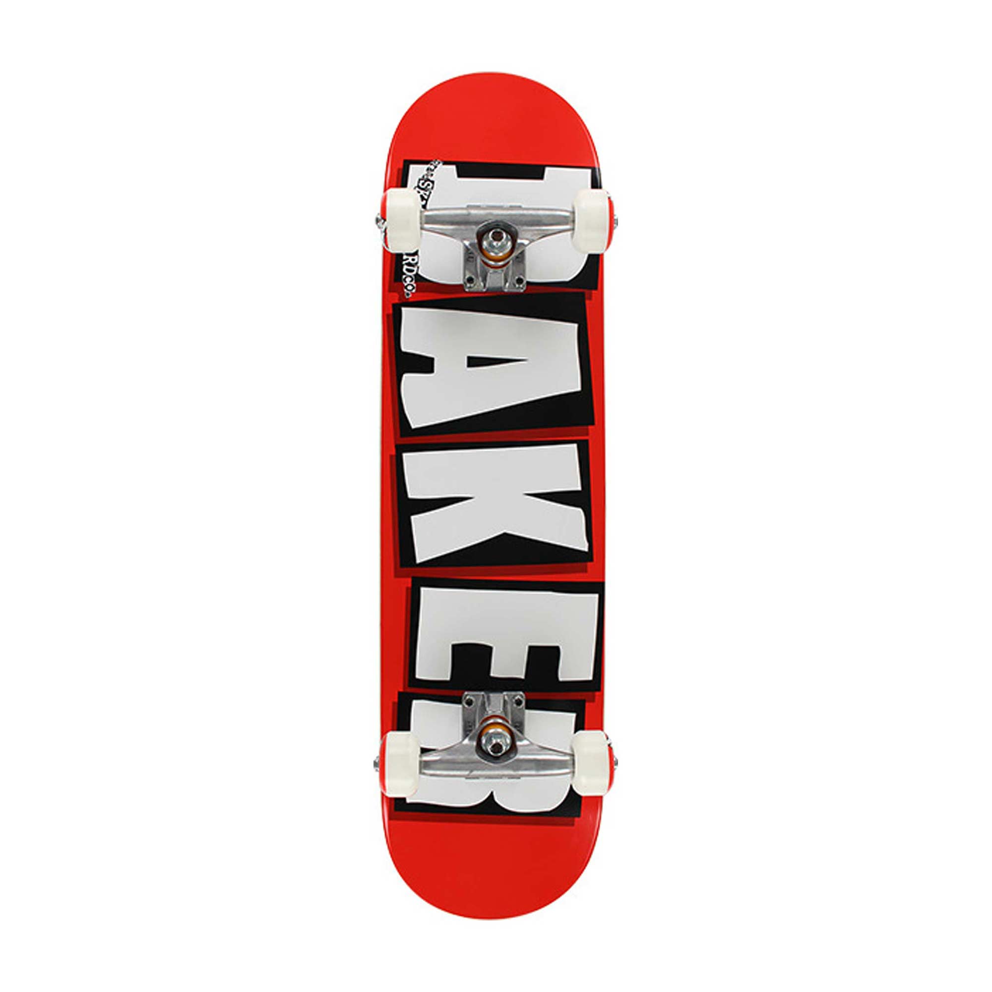 BAKER Complete BRAND LOGO WHT (rouge/blanc)Skateboard 8.0, rouge/blanc 8.0