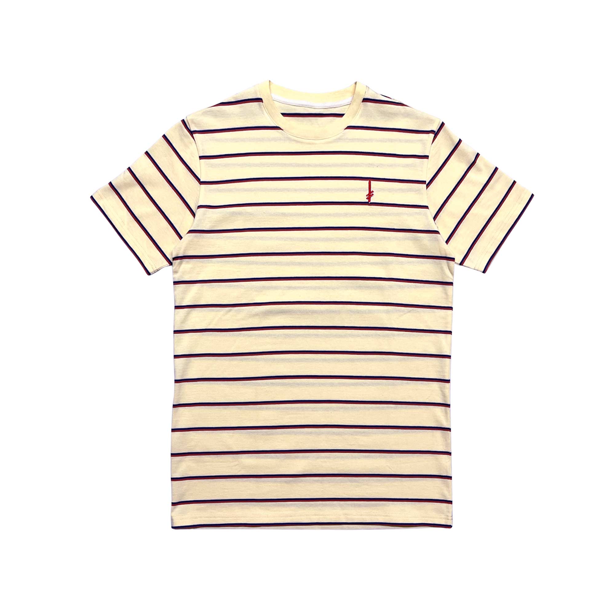 DEATHWISH T-Shirt GANG LOGO STRIPE crème