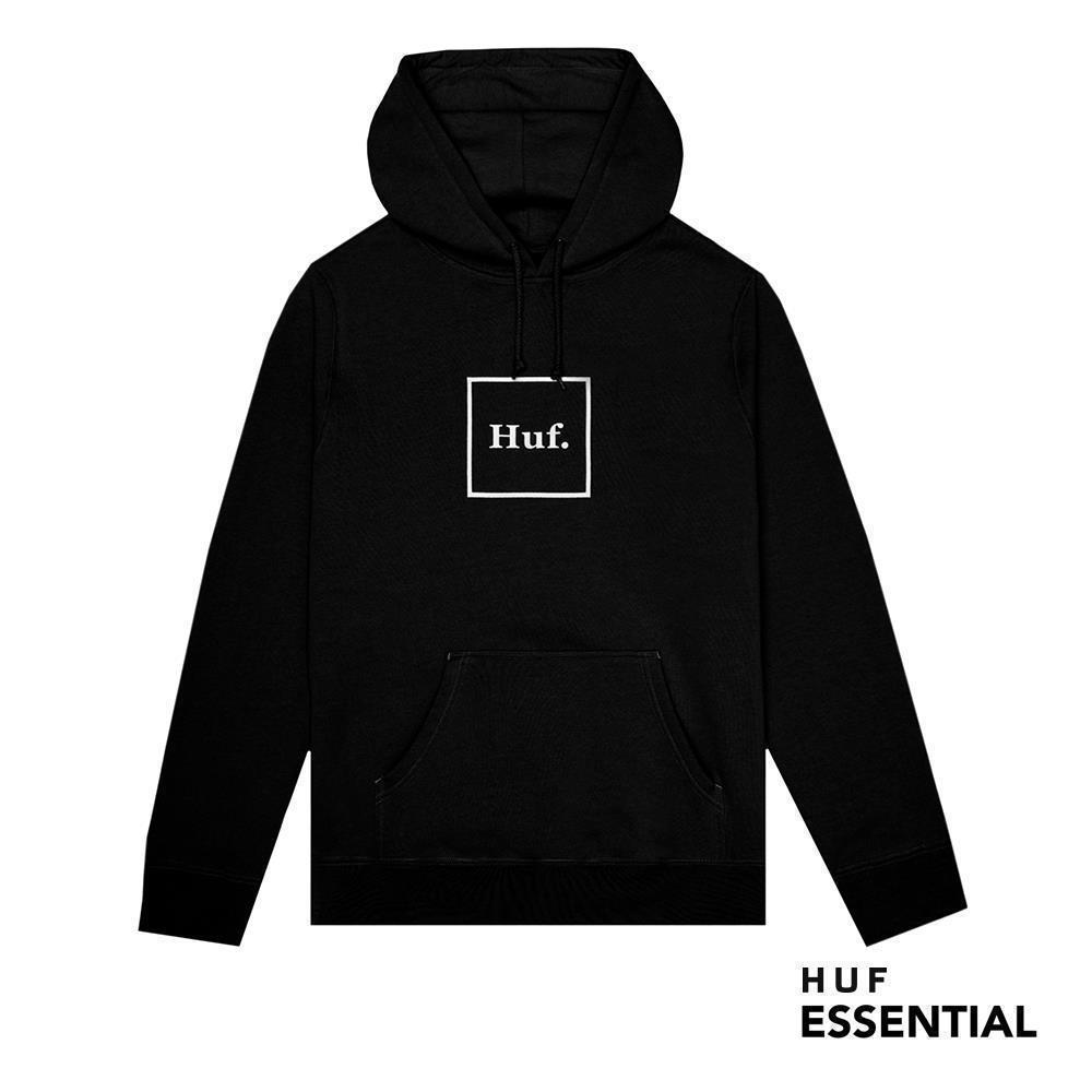 HUF Essentials Box Logo Hoodie black L