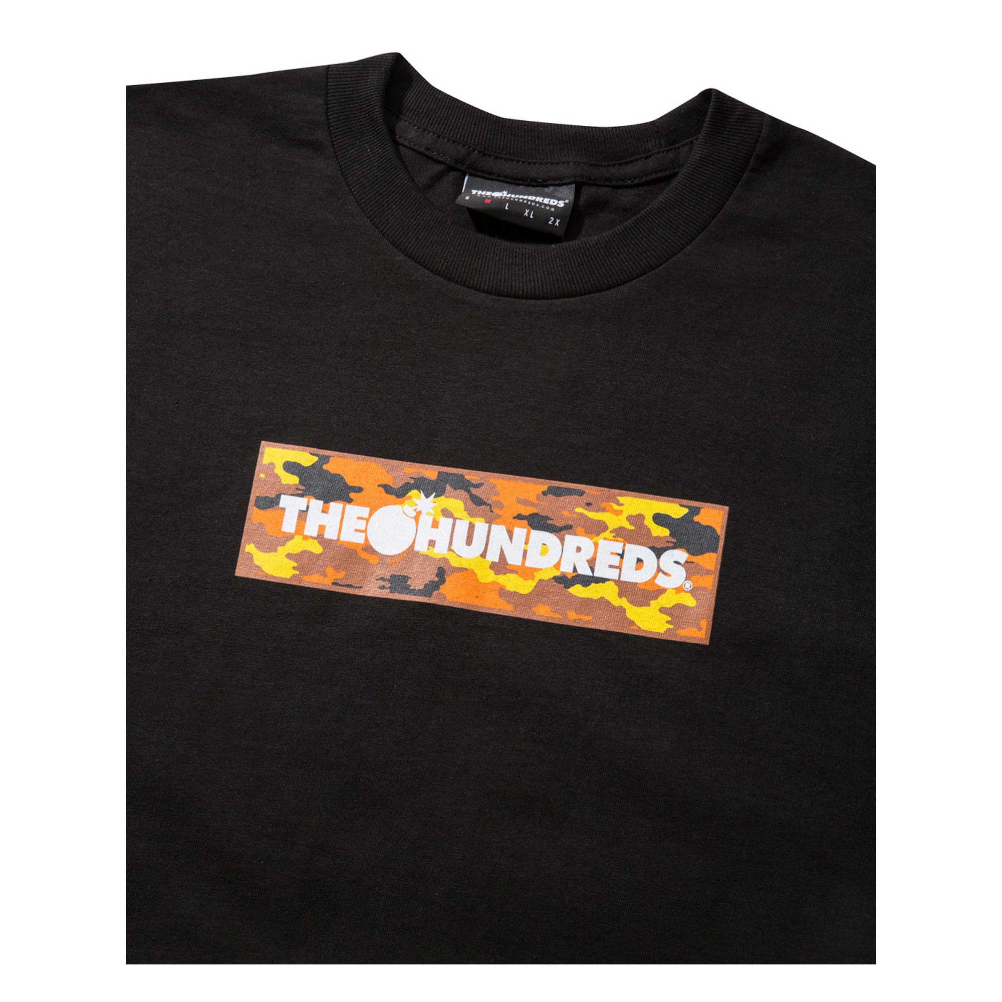 THE HUNDREDS T-Shirt CAMO BAR black