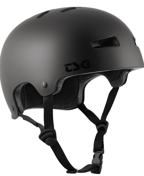 TSG Helm Evolution Solid Colors satin noir foncé