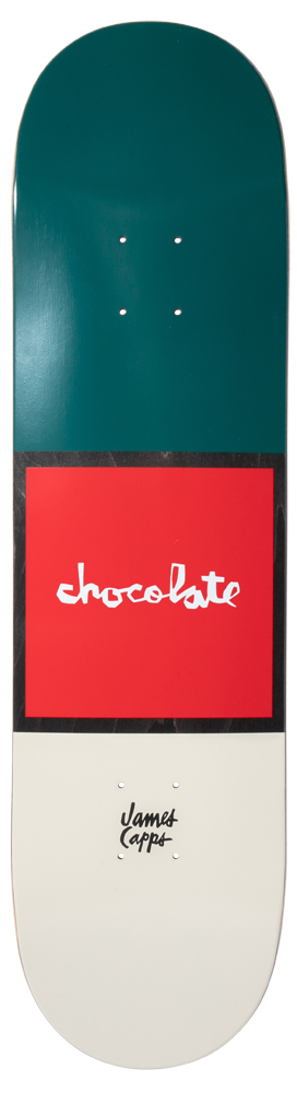 Chocolate Skateboard Deck Capps Red Square 8,25