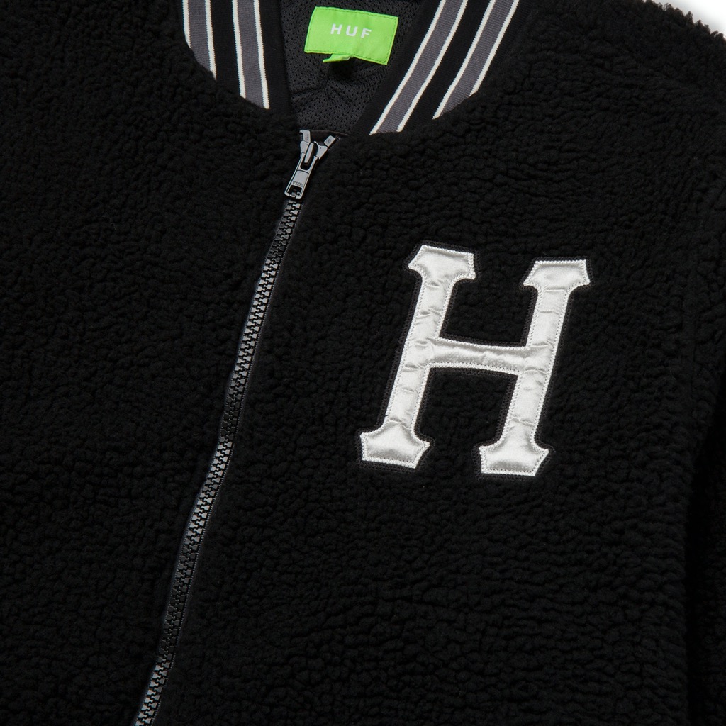 HUF Sherpa Varsity Jacke - black L