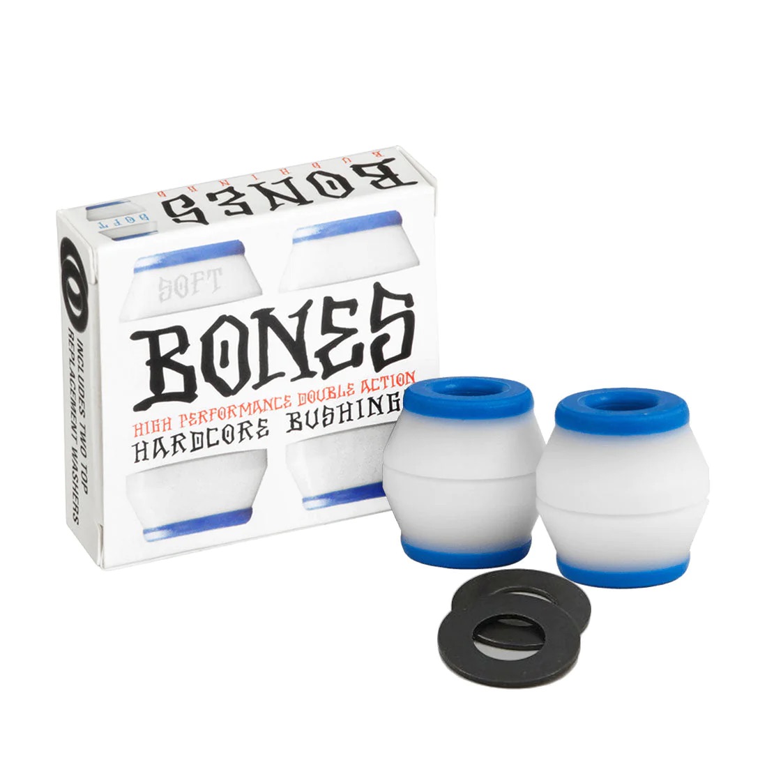 Bones Hardcore Bushings White 81A Soft - SET