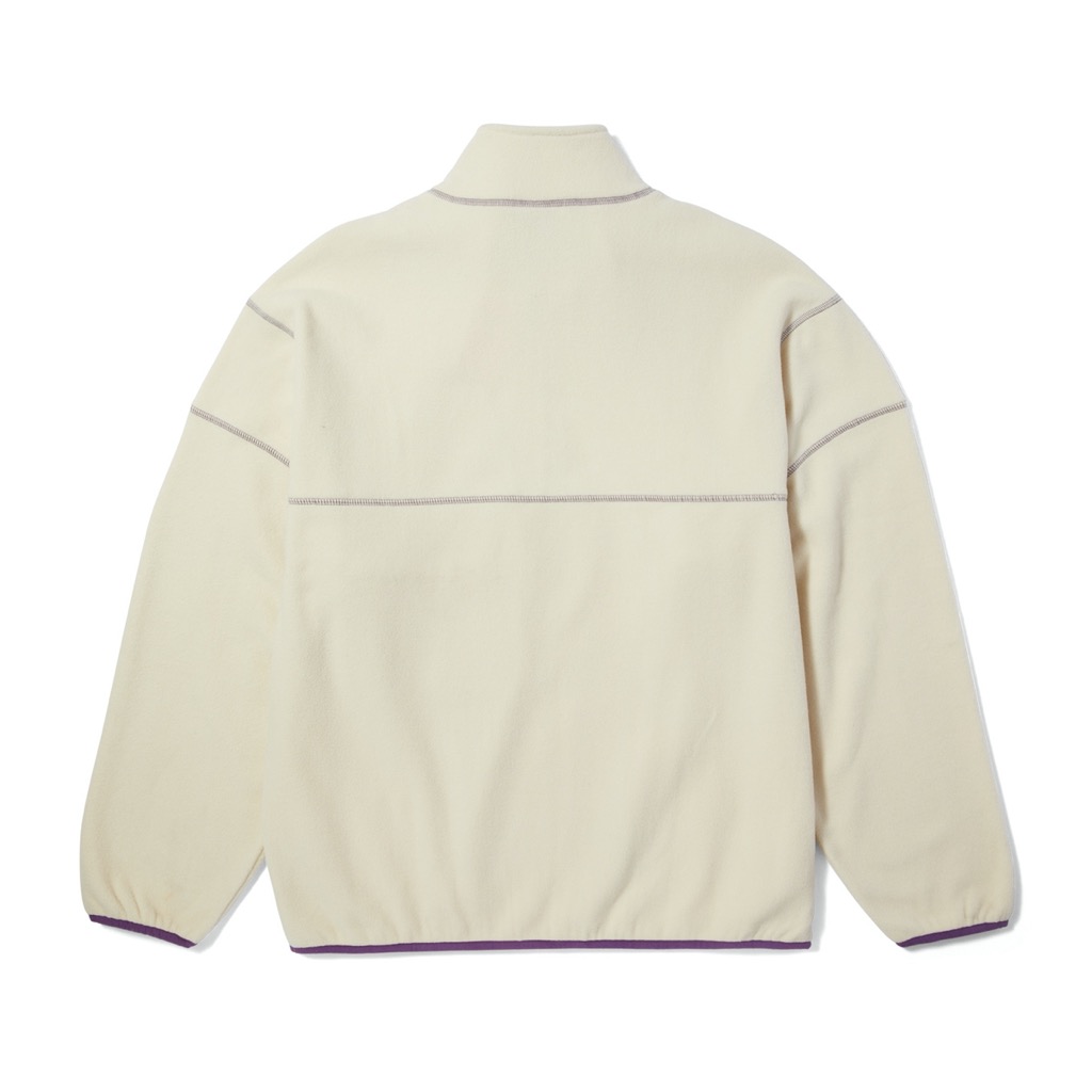 HUF Elysian Quarter Zip Fleece - bone