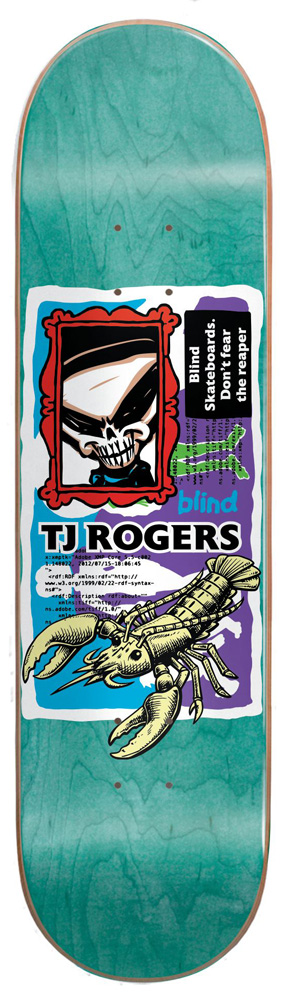 Blind Skateboard Deck Rogers Lobster Car SAP 8,25