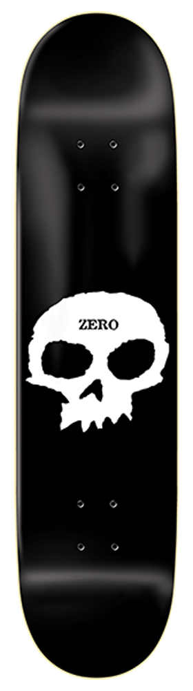 Zero Skateboard Deck Team Single Skull R7