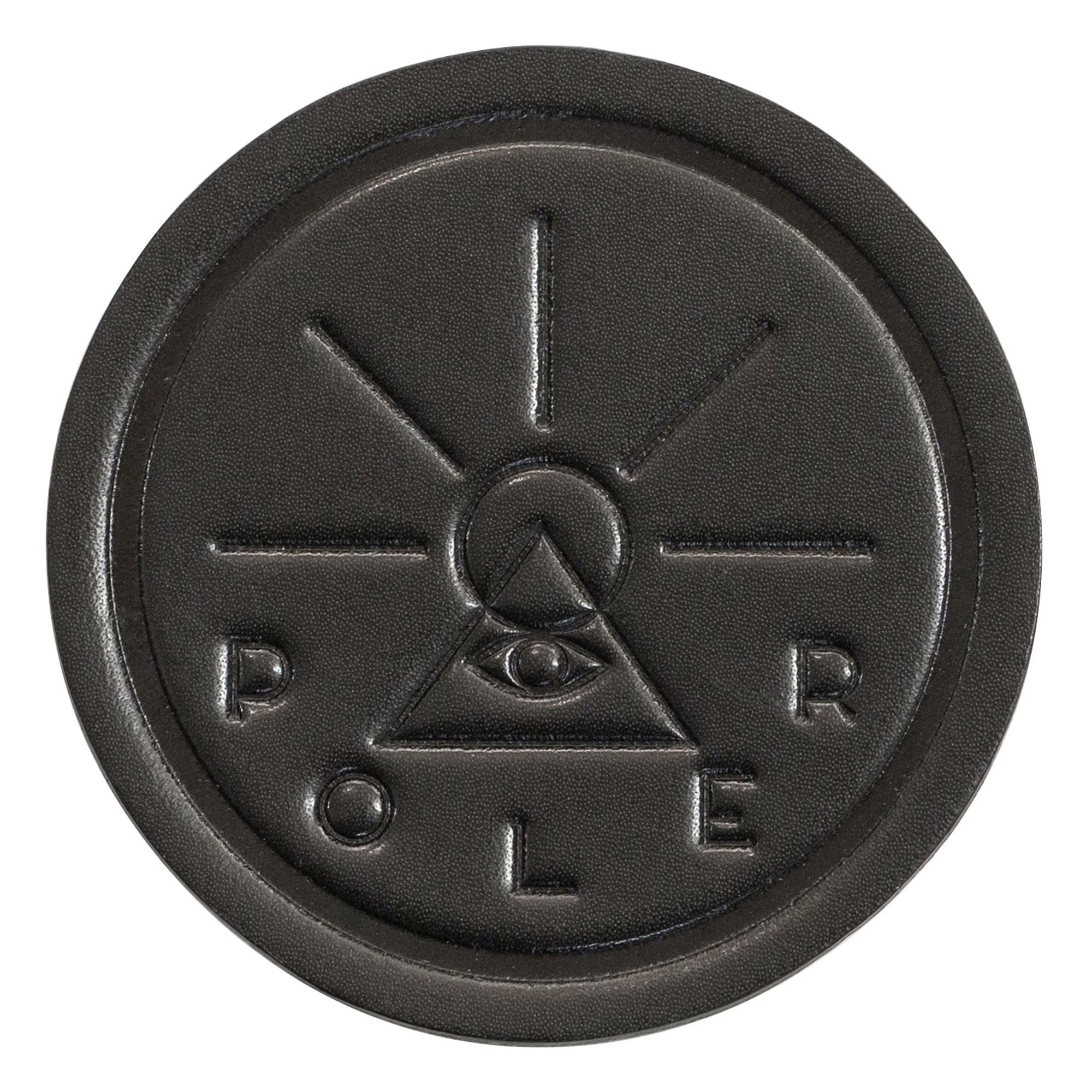 POLER Acc. LEATHER COASTERS, black