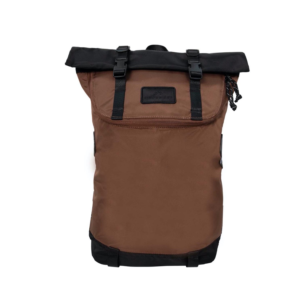 Doughnut Christopher Go Wild Series Rolltop Rucksack - black x brown