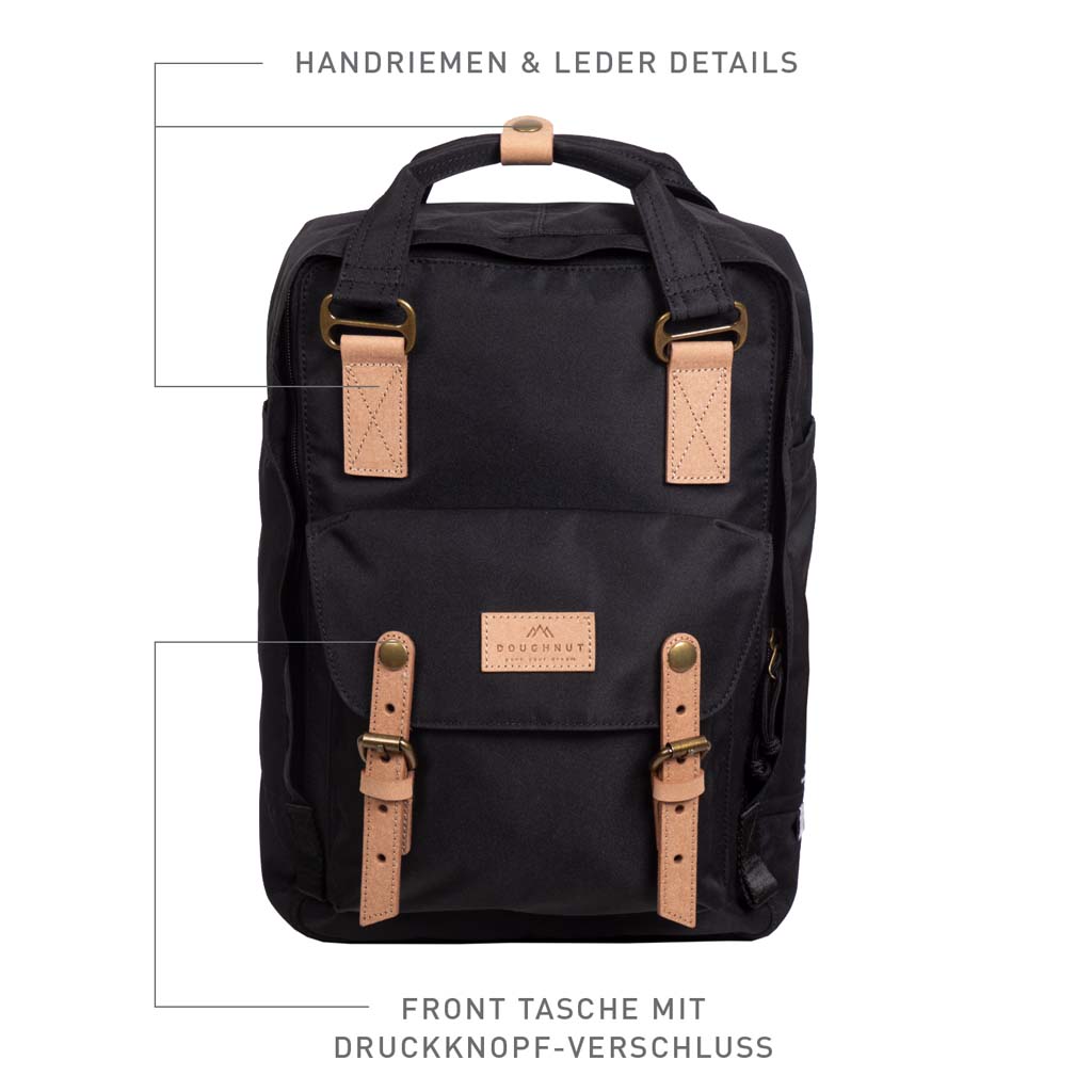 Doughnut Macaroon Reborn Series Rucksack black