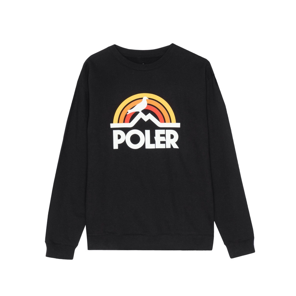 Poler Pigeon Rainbow Pullover - black